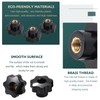 Knpwer Pack of 10 M10 Star Grip Nuts, Star Grip,