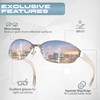 FBL Semi-Rimless Color Tinted Clear Arm Eyeglasses Wrap Sunglasses A217