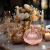 hvfun Rosegold Thanksgiving Decorative Artificial Pumpkins-Mercury Glass Light up Pumpkin