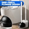 Denvlex 2 in 1 Toilet Brush and Plunger Set, Extended