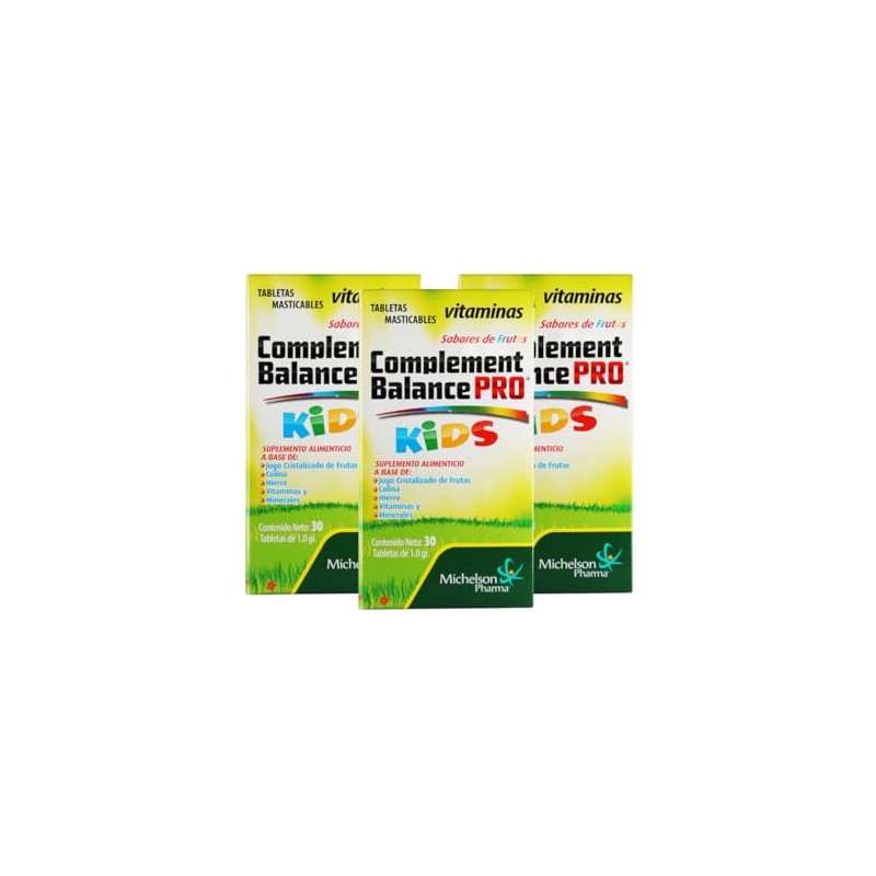 Complement Balance PRO Kids - Tabletas masticables. 3 PACK. Michelson
