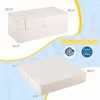 HONEY JOY Modular Kids Play Couch, Washable Foldable Foam Loveseat