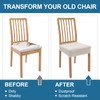 smiry Waterproof Seat Covers for Dining Room Chairs Set of