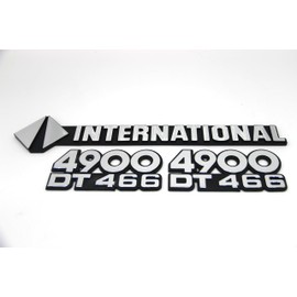 Side and Front Emblem Set (3-Piece) Compatible with International 4900 DT466 Truck