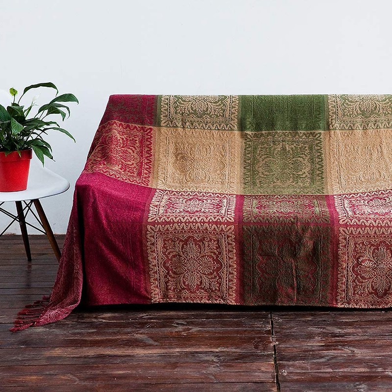 AIVIA Boho Sofa Couch Throw Blanket Futon Slipcover, Recliner Chair