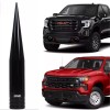True Spike Black Antenna for Chevy Silverado 6 Inch Short