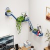 PROTITOUS Fire Escape Wall Shelf - NYC Metal Shelf with