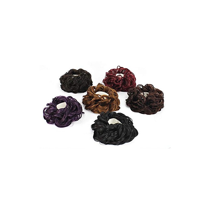 Synthetic hair elastic - chignon effect - hairstyle - hairpieces