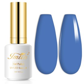 Imtiti Gel Nail Polish, 1 Pcs 15ml Cornflower Blue Color Gel Polish Soak Off Nail Art Manicure Salon DIY Nail Lamp Gel Nail Design Decoration at Home Gift for Women, 0.5 Fluid Ounces