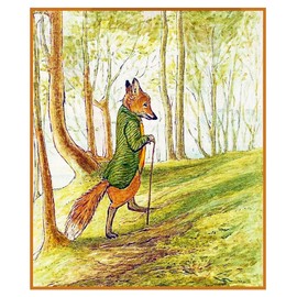 Mr Tod Fox Inspired by Beatrix Potter Counted Cross Stitch Pattern