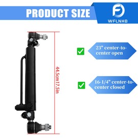 WFLNHB Replacement for Case Backhoe Loaders 580C 580D 586D 2Pcs Power Steering Cylinder D128454, D84800, A137503, A37509, 234466A1, 234447A1, A37859