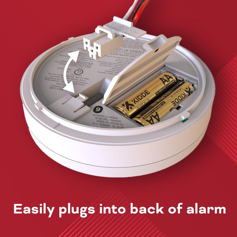 Kidde Quick Connect Smoke Detector Adapter Plug, Smoke Alarm Wiring