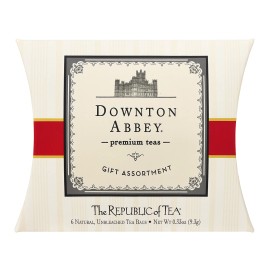 Republic of Tea Downton Abbey Tea Sampler by Republic of Tea – 6 Bag Gourmet Pillow Box