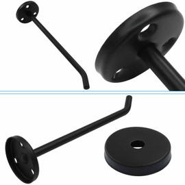 Bivethoi Coat Hooks-Bath Towel Hangers, Wall Hooks for Hanging Hat Hurse Robe for Bathroom Livingroom Hotel Kitchen Garage, 6 Pack (5.7 Inch, Matte Black)