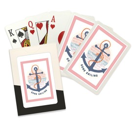 Lantern Press Dockside Collection, Gone Sailing, Anchor (52 Playing Cards, Poker Size Card Deck with Jokers)