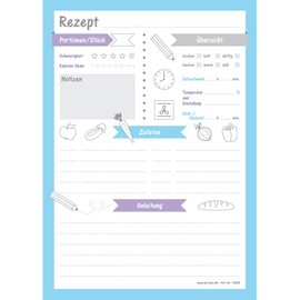 PRICARO Rezeptblock Allerlei, A5, 3 Stück