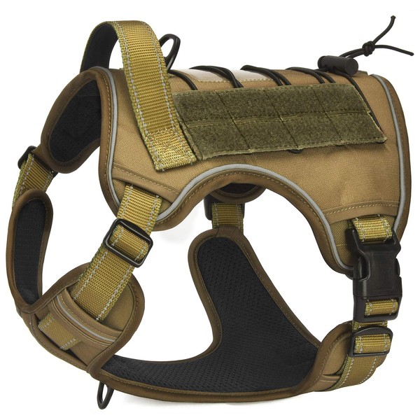 CBBPET Tactical Dog Harness for Small Medium Large Dogs No