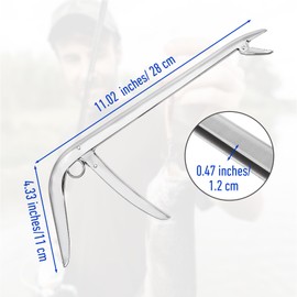 Teaaha Fishing Pliers Stainless Steel Fish Hook Remover Tool Fishing Forceps Hook Remover Dehooker Hook Extractor Freshwater Saltwater Fishing Gear 28cm