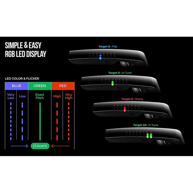 Grabtune Acoustic Guitar Capo-Tuner | 2 In 1 Equipment |