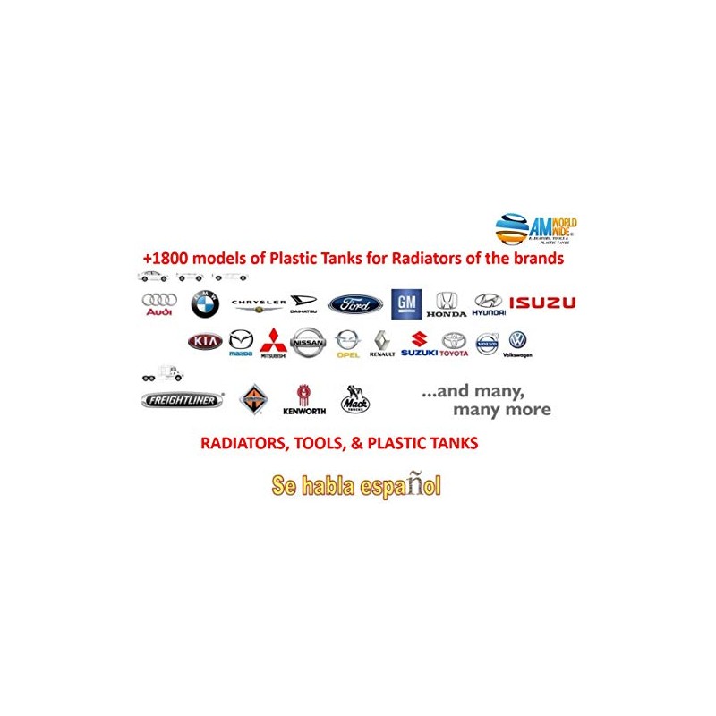 Radiator Plastic Tank Replacement Compatible With Kia Sephia Spectra 1998-2004