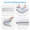 MetersGod Cooling Pillows for Sleeping Queen Size Set of 2,Shredded