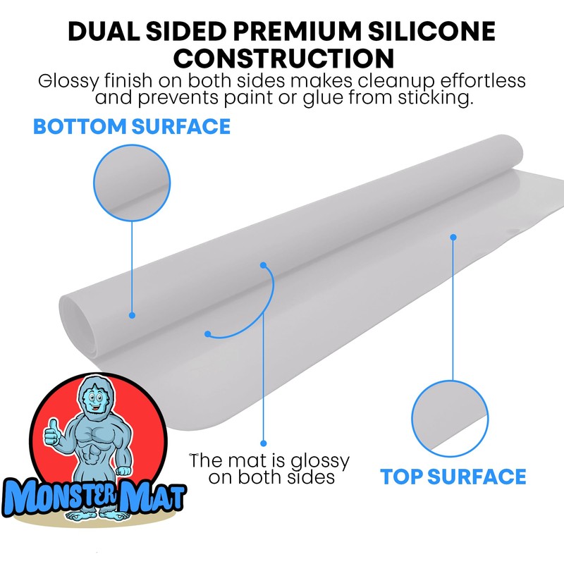 Extra Large Silicone Craft Mat 48x24 Inch – Heat Resistant