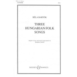 Three Hungarian Folk Songs: choir (SSA) and piano. Partition de chœur.