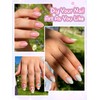 EBANKU Kids Fake Nails, 240PCS Short Almond Clear Nail Tips