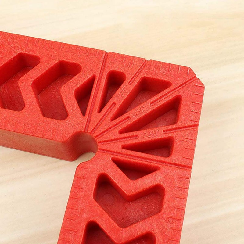 Sourcemall L-Shaped Right Angle Ruler, Corner Clamp Fixed, Reinforced Plastic,