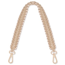 Expatrié Yasmine Bag Strap for Changing Short Beige - Woven Carry Strap for Bags - Handbag Bum Bag Shoulder Bag - Multicoloured Strap as Bag Handle & Accessory