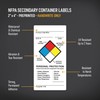 Avery NFPA Secondary Container Labels, Waterproof, Chemical Resistant, Preprinted, Handwrite-Only,