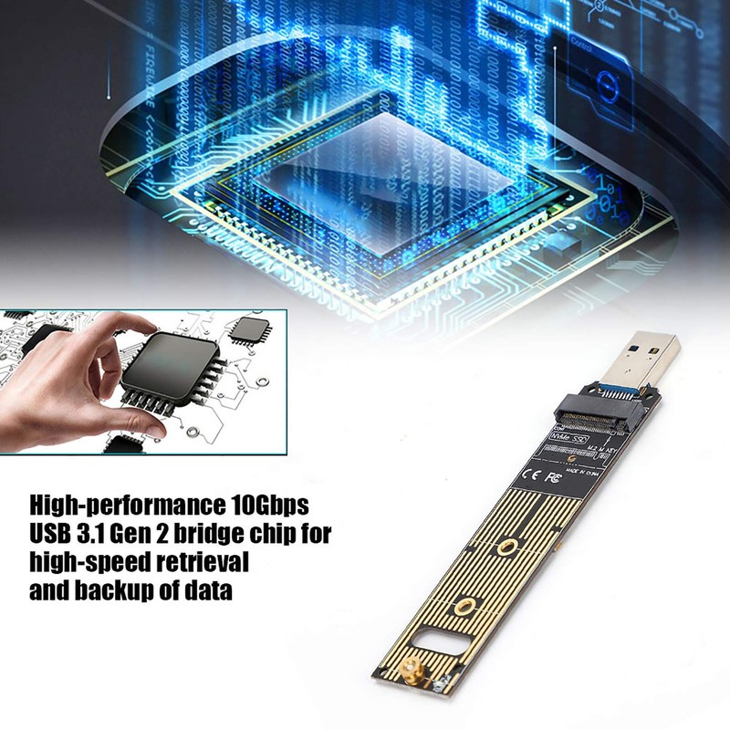 Cerlingwee Tarjeta de Adaptador SSD, convertidor SSD a USB PCB