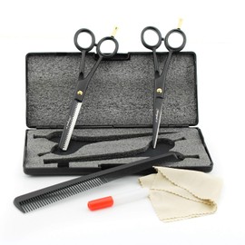 Haryali Professional Hairdressing Scissors Set Left Handed 6" Black