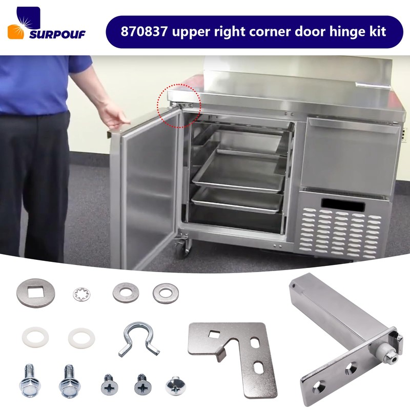 870837 Top Right Door Hinge Kit Replacement Part Compatible with