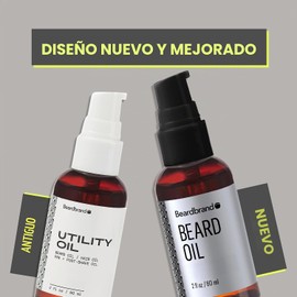 Beardbrand Aceite Para Barba Para Hombres, Aceite Suavizante De Barba Y Aceite Para Barba Para Hombre - Suaviza Y Afecta Con Aceite De Jojoba - Suave Barba Y Piel Aceite De Sándalo Y Cedro - 2 Fl Oz