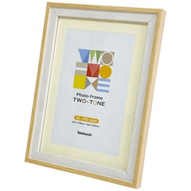 [Web Limited] Nakabayashi F-TMS-311-NW Two-Tone Photo Frame, 5.6 gal (2 L), Natural White