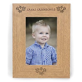 GREAT GRANDCHILD 6x4 Photo Picture Frame Birthday Mothers Fathers Day for Grandad Grandmother Grandparents Nan Nanny Gramps Gran Presents