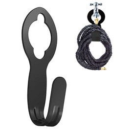 Ebliiny Garden Hose Hanger Heavy Duty Metal Hose Holder for 50ft 25ft Expandable Watering Hose, Sturdy to Support Over 110lbs Weight Portable Garage Storage