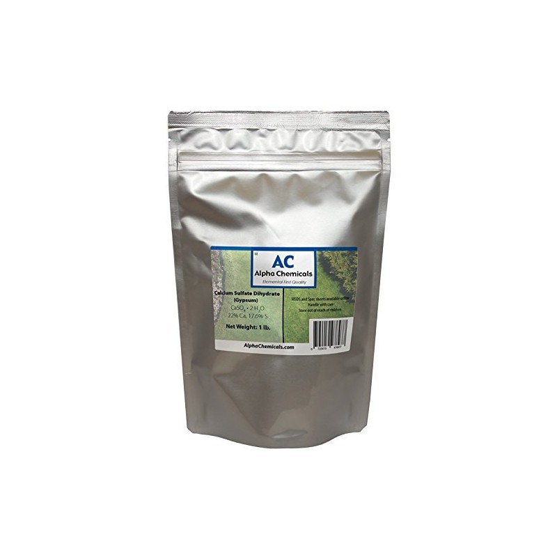 Calcium Sulfate Dihydrate - Gypsum - CaSO4*2H2O - 1 Pound