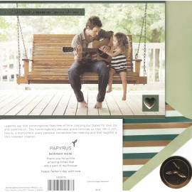 PAPYRUS FATHER'S DAY CARD NIP (MSRP $5.95) PORCH SWING CARD (Q2)