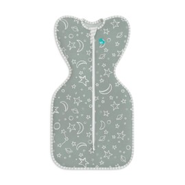 Love to Dream Swaddle UP, Silky-Lux 1.0 TOG, Super Soft, Luxurious 100% Viscose from Bamboo, Allow Baby to Sleep in Their Preferred Arms Up Position, Snug Fit Calms Moro Reflex, 8-13 lbs, Olive