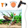 132GPH Manual Aquarium Gravel Cleaner, Fish Tank Siphon Vacuum Cleaner