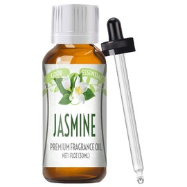 Good Essential Professional Jasmine Fragrance Oil (30ml / 1 fl oz) for Diffusers, Candles, Soaps, Lotion & Perfume - Jasmine Fragrance Oil for Candle Making