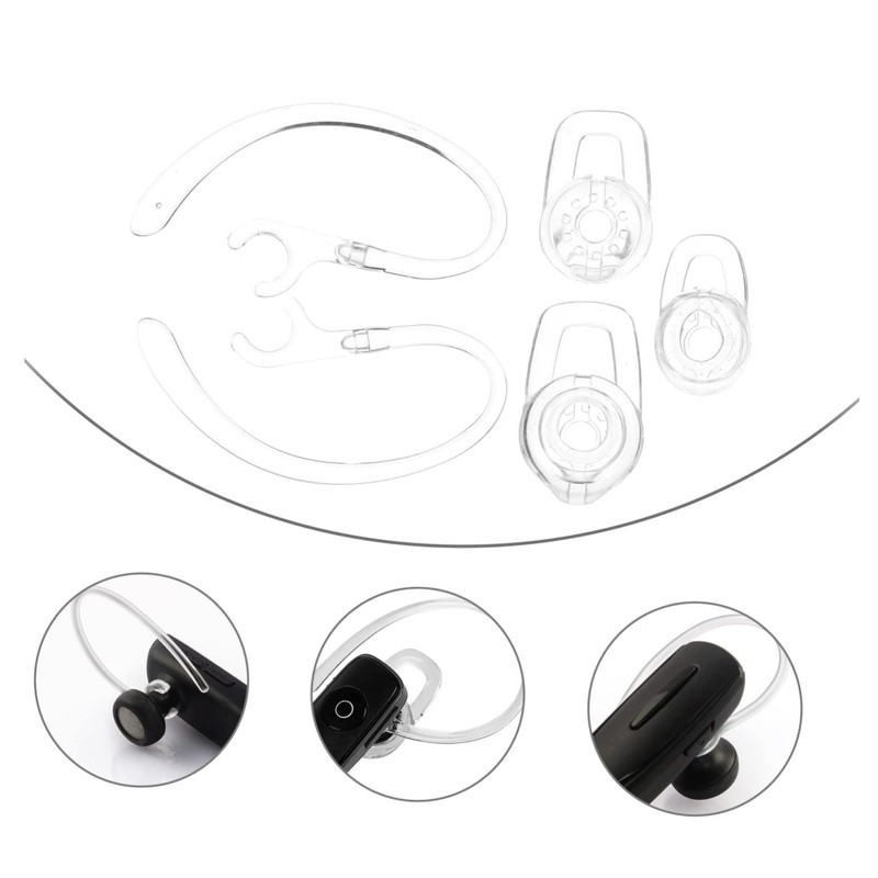 LABRIMP 3sets Ear Hooks Earbud Gel Replacement for Wireless Headset