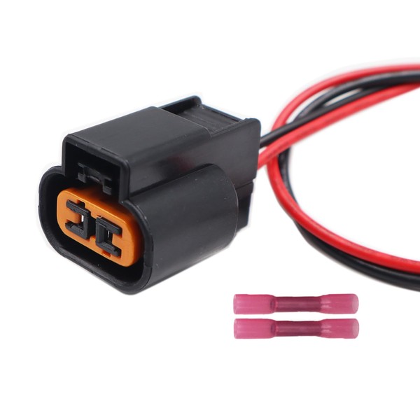 LIZAPUS 2-Pin Fog Lamp Fog Light Connector Pigtail Plug Compatible