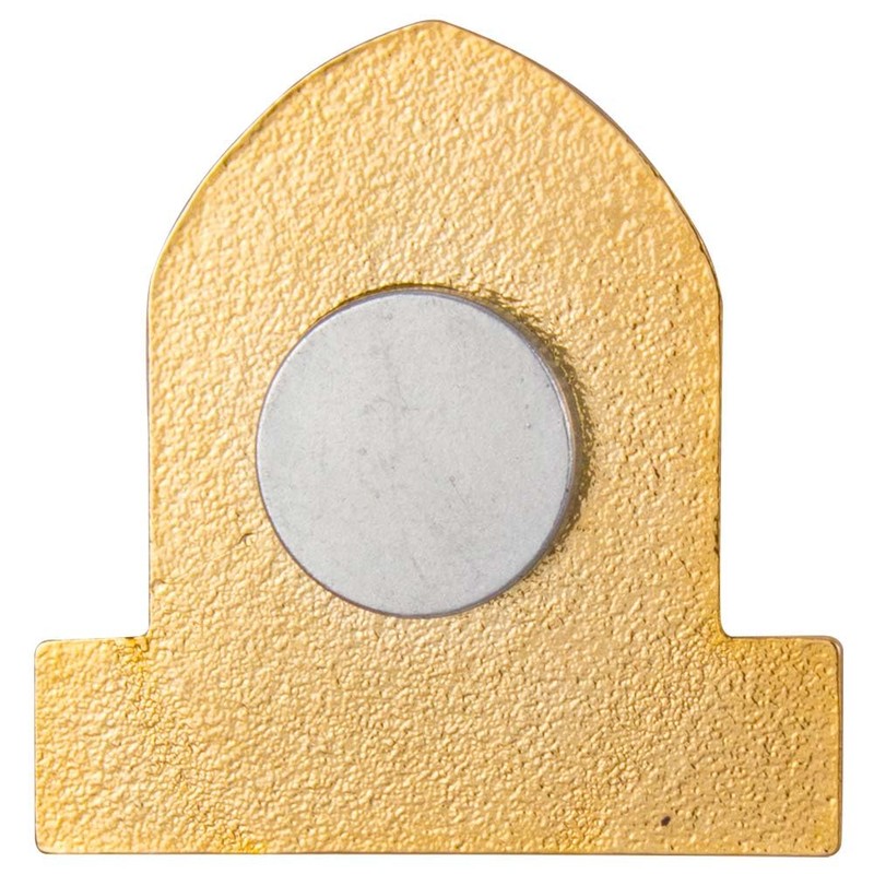 Church Usher Lapel Badge Magnetic Gold & Blue