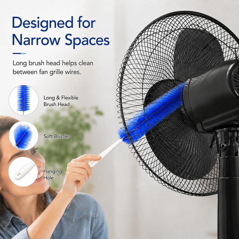 Fan Cleaning Brush, Bendable Washable Fan Duster for Ceiling Fan,