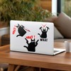 Pack 3 Pcs Funny Black Cat Sticker for Cars Vehicles