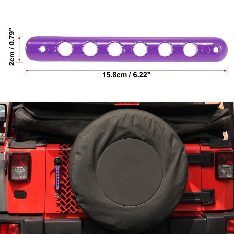 X AUTOHAUX 5pcs Car Door Handle Insert Decorative Strip Trim