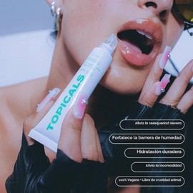 Topicals- Bálsamo labial brillante Slick Salve Mint  Alivia las molestias, fortalece la barrera y proporciona una hidratación duradera